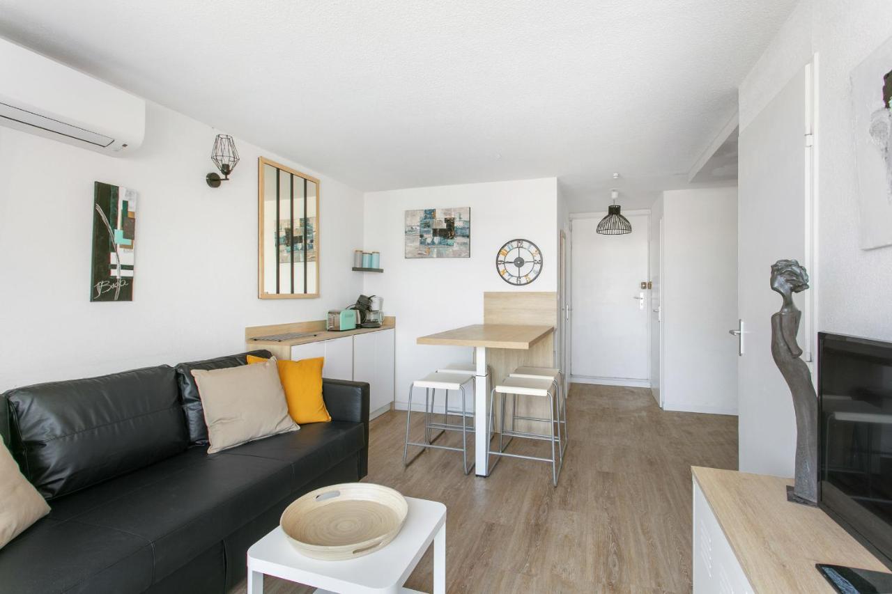 Appartement T3 terrasse vue sur mer, piscine, parking, wifi et clim Sète Extérieur photo